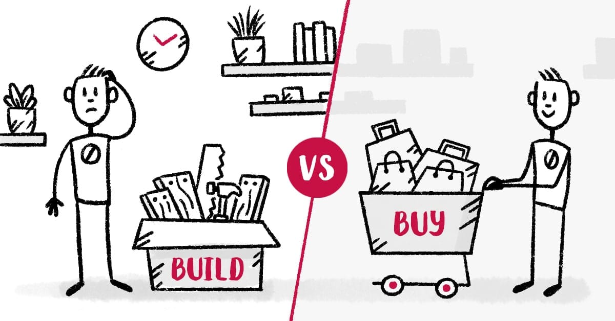 Build vs Buy Decision Illustration