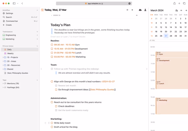 How I Supercharged Noteplan with AI Search Using Just 4MB of Storage