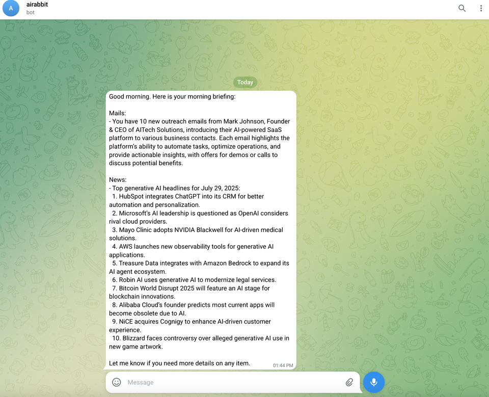 Turn your Telegram into an AI Agent with ActivePieces